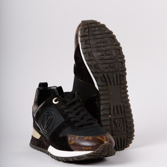 Louis Vuitton Black and Gold Women's Sneakers - Picture 4 of 10